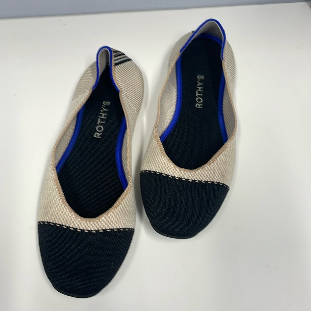 ROTHY’S Woman’s.   Moonlite Square Flats. Size 10.   Authentic brand.